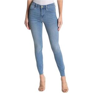Frame Le High Skinny Raw Hem Light Wash Denim Jeans Women’s 30